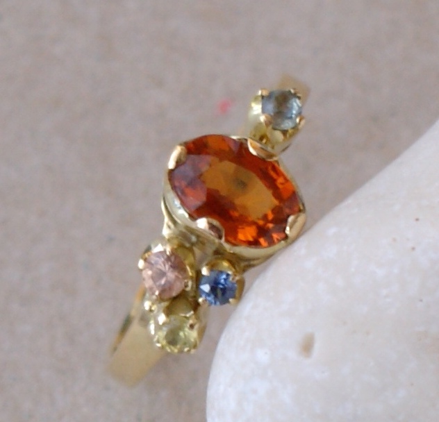 Originálny prsteň,ručná výroba,na mieru.Zlato 18 k.
